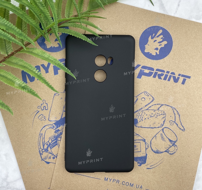 Чохол силіконовий для Xiaomi MI Mix 2 чорний (5175) 
