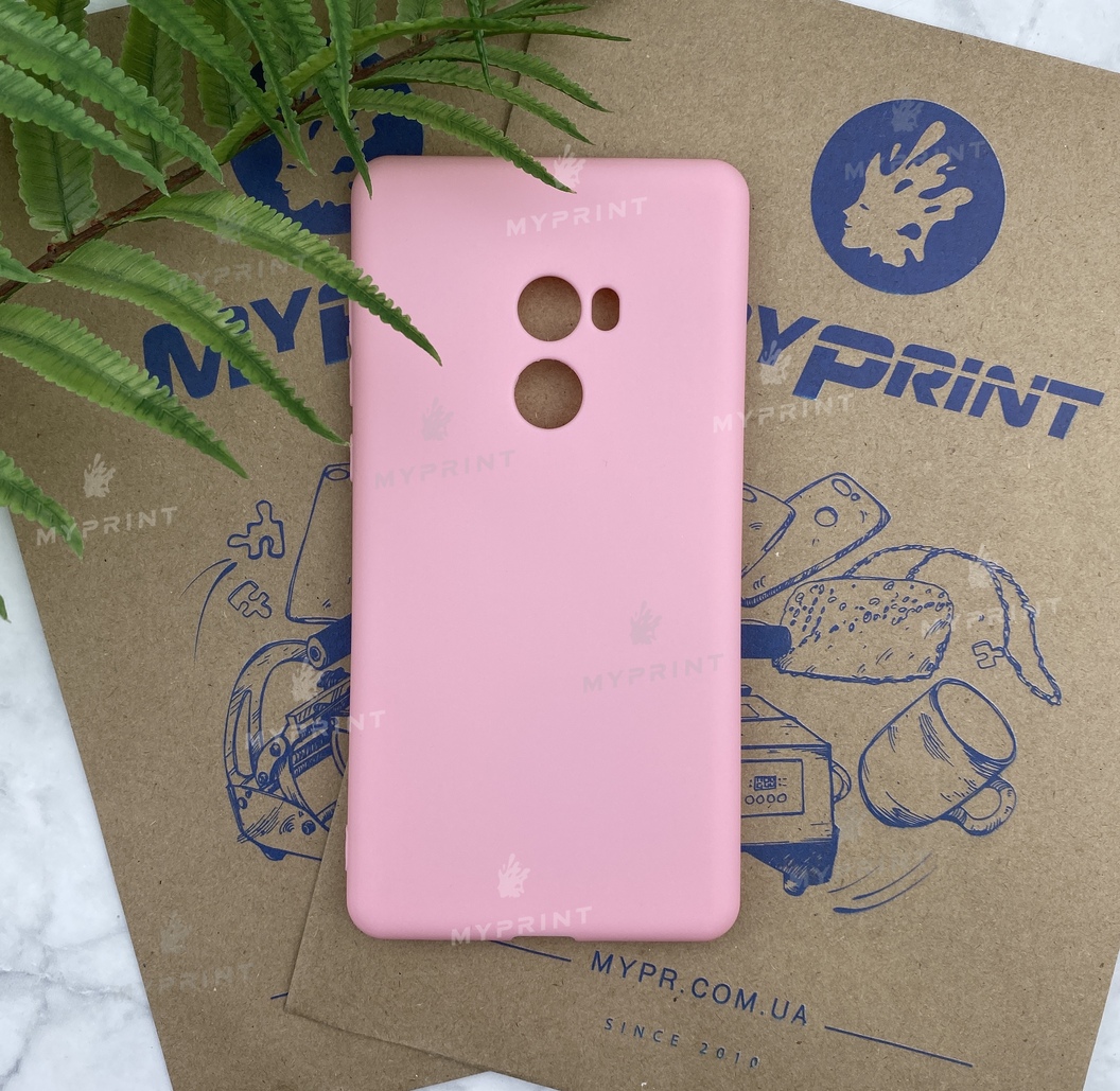 Silicone cover for Xiaomi MI Mix 2 pink (5176) - фото 1 Silicone cover for Xiaomi MI Mix 2 pink (5176) - фото 1 - Covers for UV printing