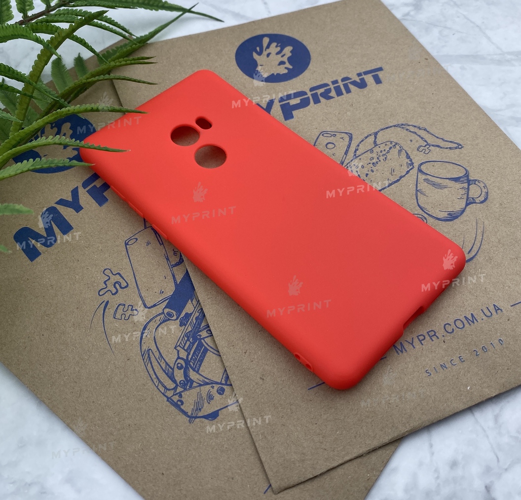 Чохол силіконовий для Xiaomi MI Mix 2 червоний (5177) - фото 2 - Чохли для УФ друку