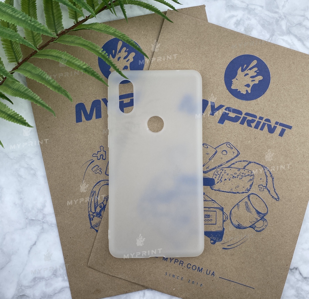 Чохол силіконовий для Xiaomi MI Mix 2s білий (5178) - фото 1 - Чохли для УФ друку