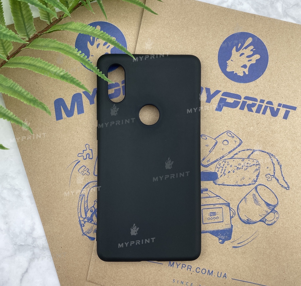 Чохол силіконовий для Xiaomi MI Mix 2s чорний (5179) - фото 1 Чохол силіконовий для Xiaomi MI Mix 2s чорний (5179) - фото 1 - Чохли для УФ друку