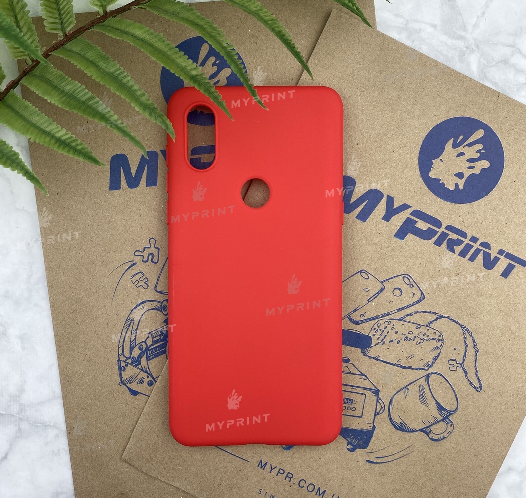 Чохол силіконовий для Xiaomi MI Mix 3 червоний (5185) - фото 1 - Чохли для УФ друку
