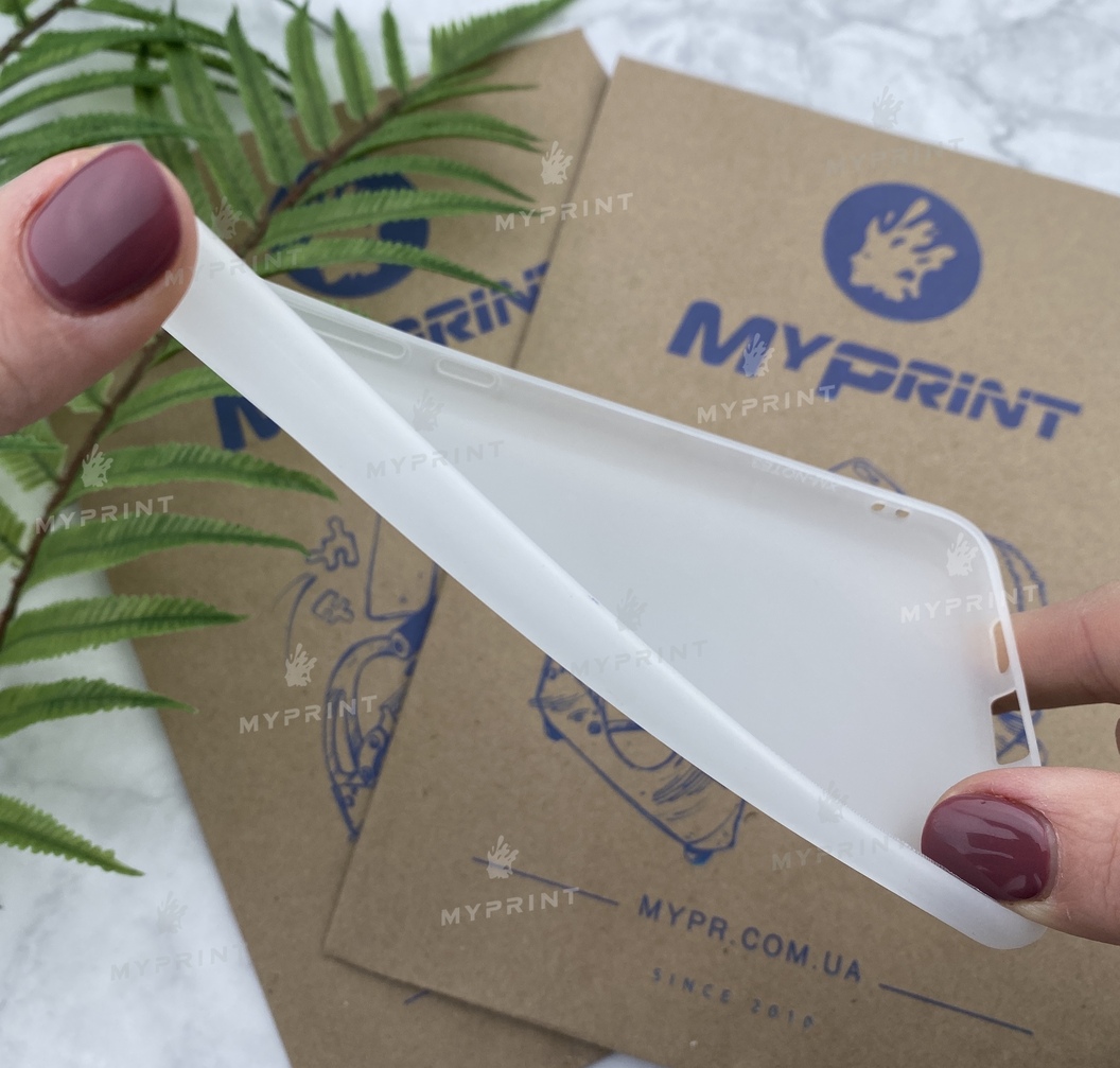 Чохол силіконовий для Xiaomi Mi Note 3 білий (5187) - фото 3 - Чохли для УФ друку