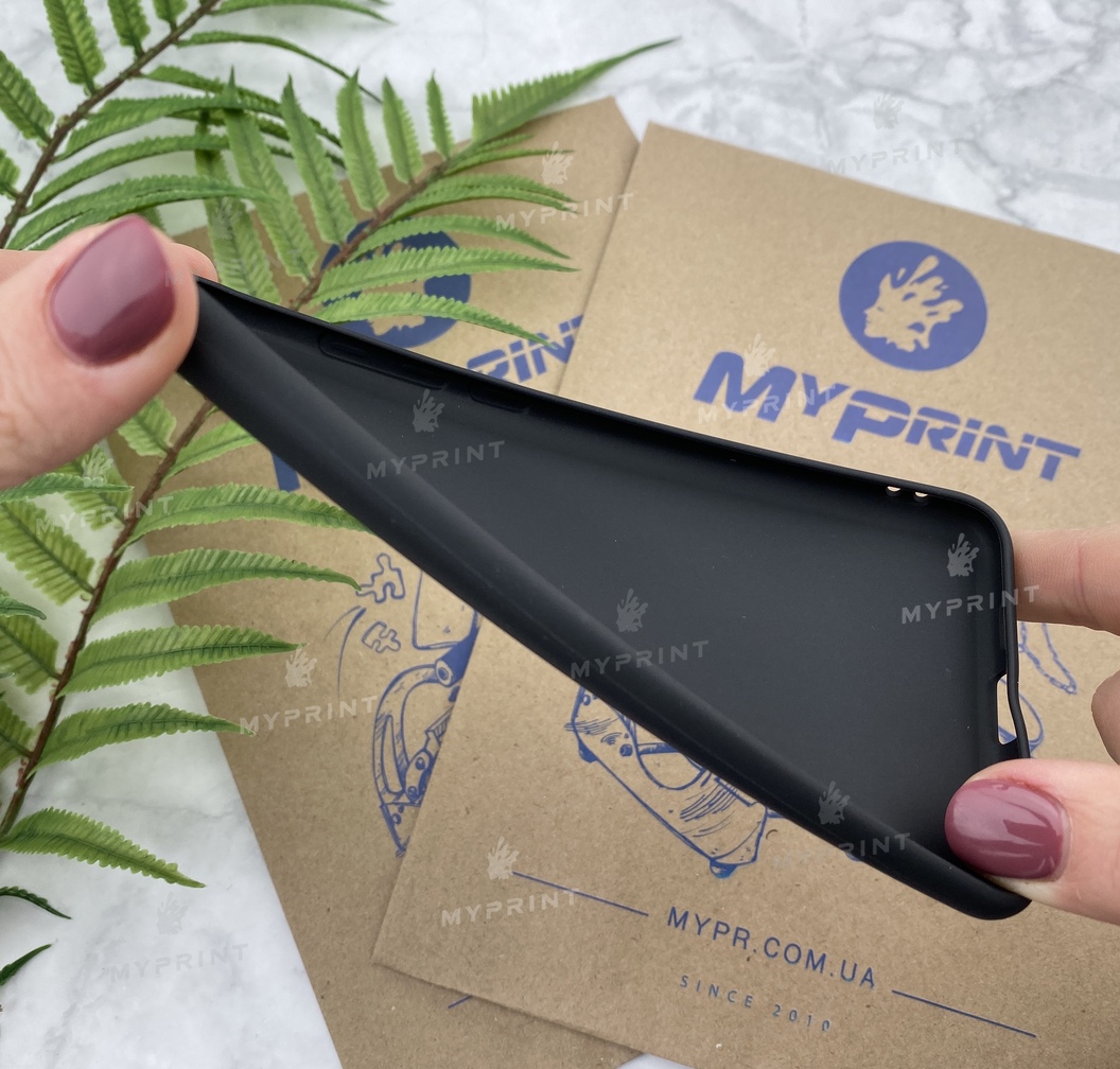 Чохол силіконовий для Xiaomi Mi Note 3 чорний (5188) - фото 3 - Чохли для УФ друку