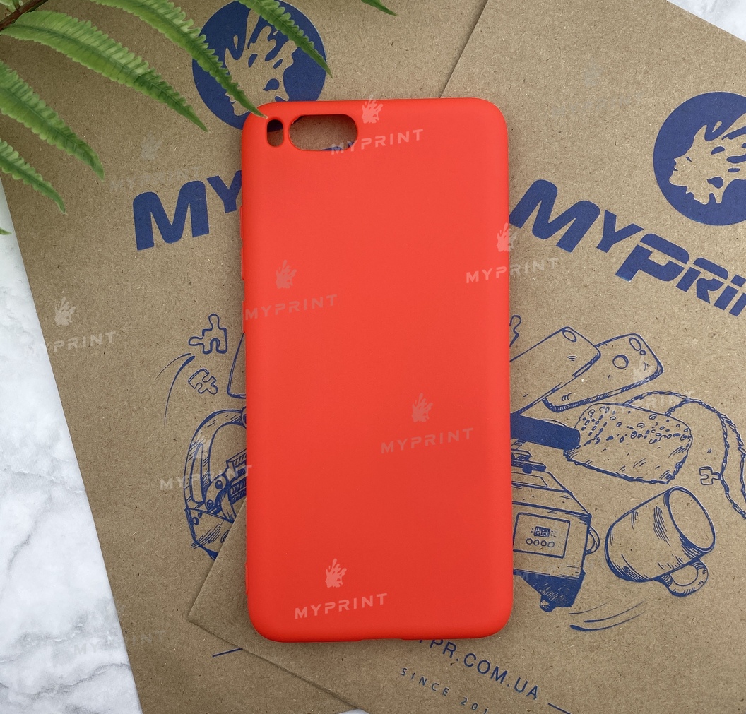 Чохол силіконовий для Xiaomi Mi Note 3 червоний (5190) - фото 1 - Чохли для УФ друку