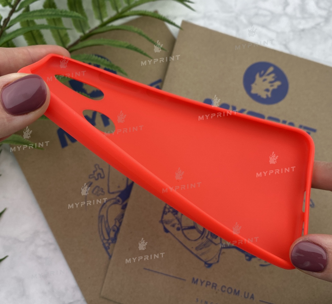 Чохол силіконовий для Xiaomi MI8 червоний (5152) - фото 3 - Чохли для УФ друку