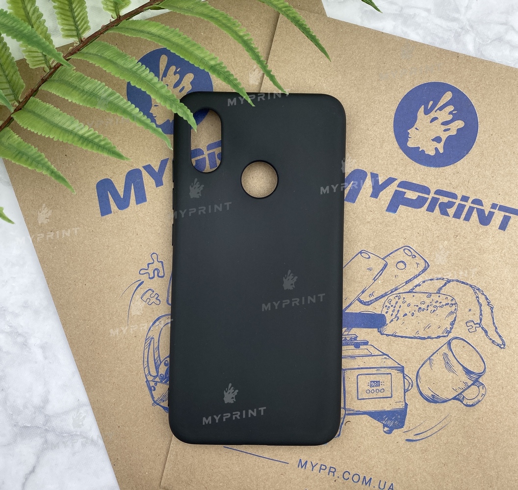 Чохол силіконовий для Xiaomi MI8 чорний (5153) - фото 1 - Чохли для УФ друку