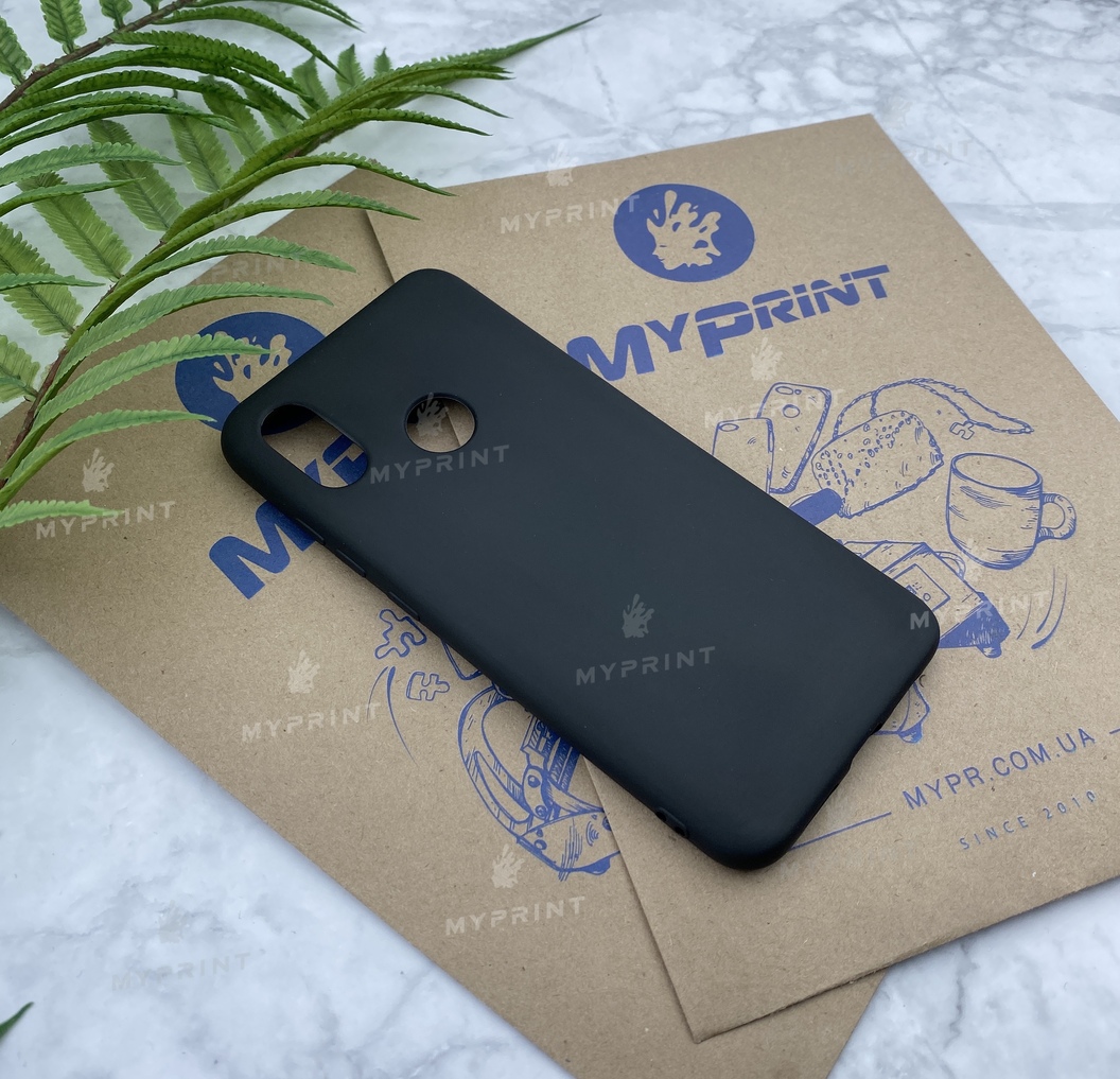 Чохол силіконовий для Xiaomi MI8 чорний (5153) - фото 2 - Чохли для УФ друку