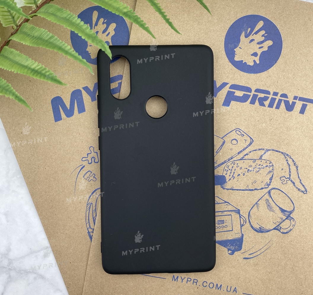 Чохол силіконовий для Xiaomi MI8 SE чорний (5200) - фото 1 - Чохли для УФ друку