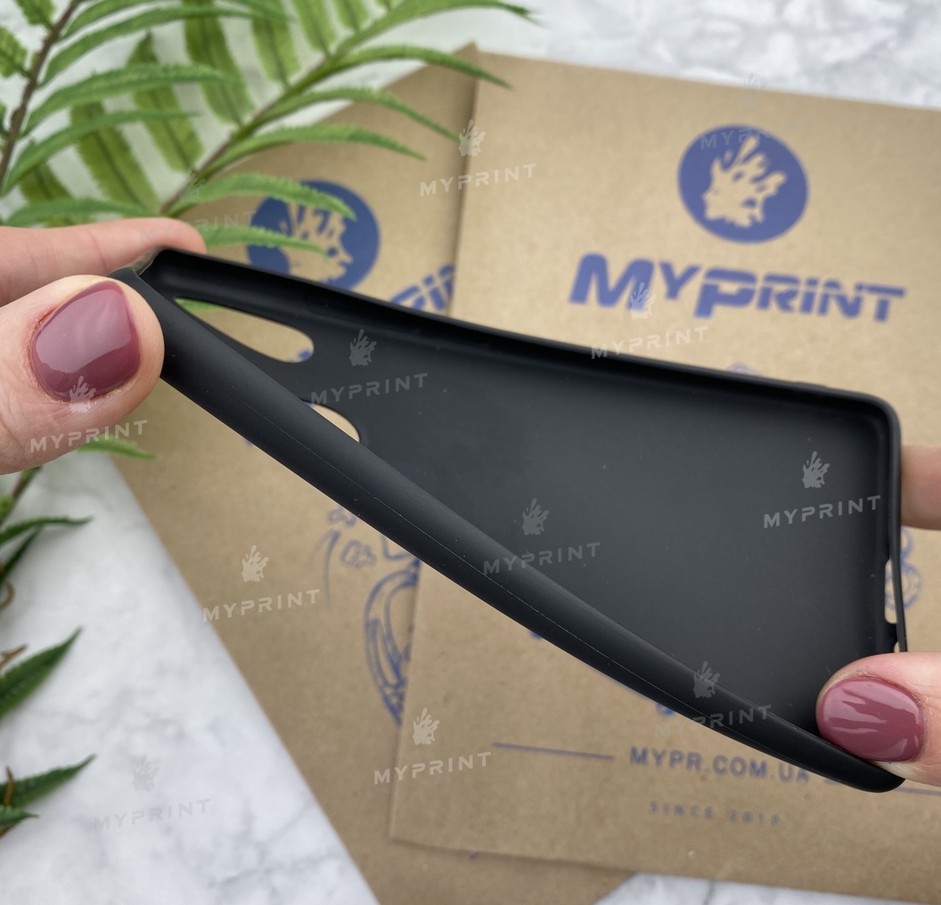 Чохол силіконовий для Xiaomi MI8 SE чорний (5200) - фото 3 - Чохли для УФ друку