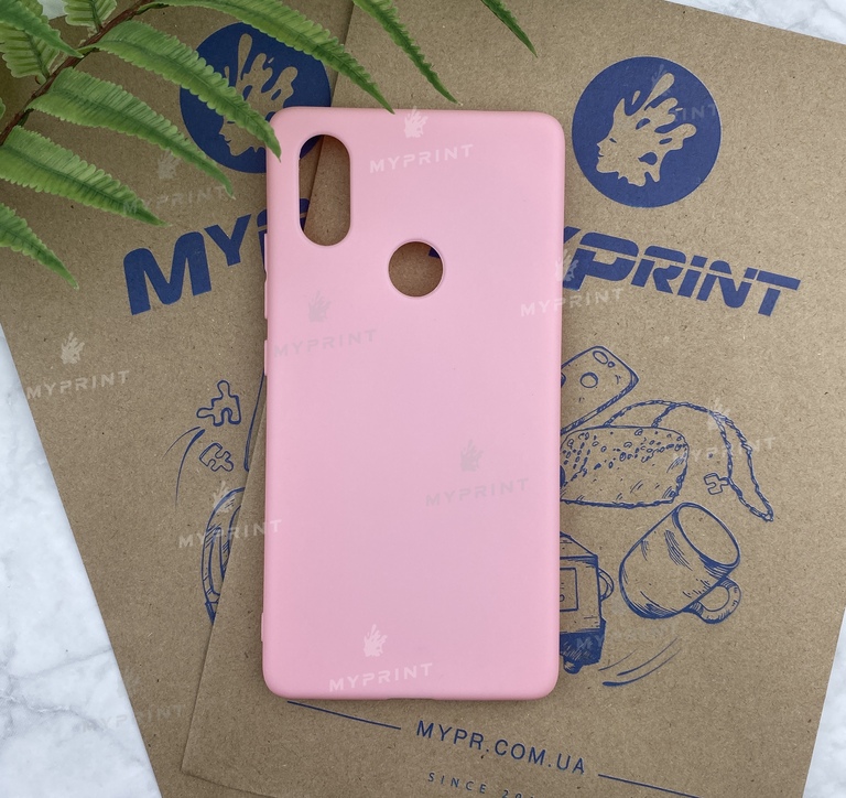 Чохол силіконовий для Xiaomi MI8 SE рожевий (5201) 