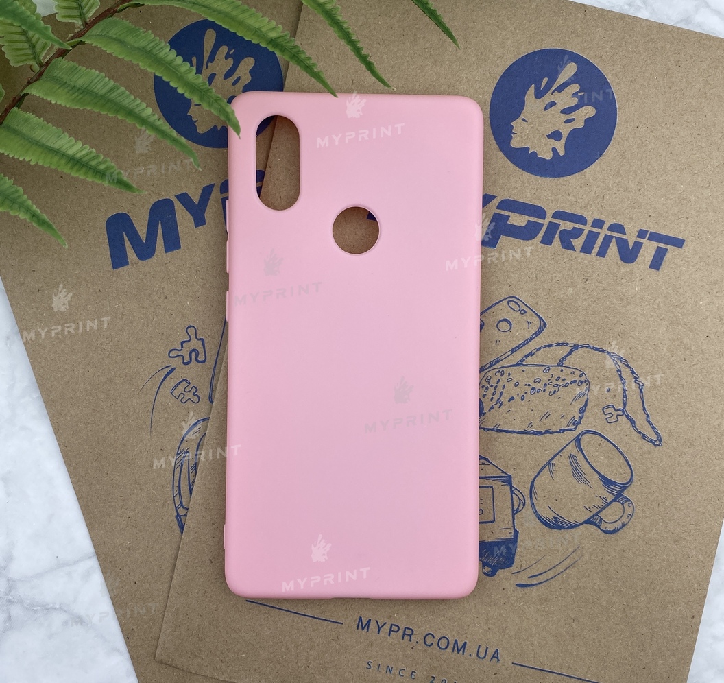 Чохол силіконовий для Xiaomi MI8 SE рожевий (5201) - фото 1 - Чохли для УФ друку