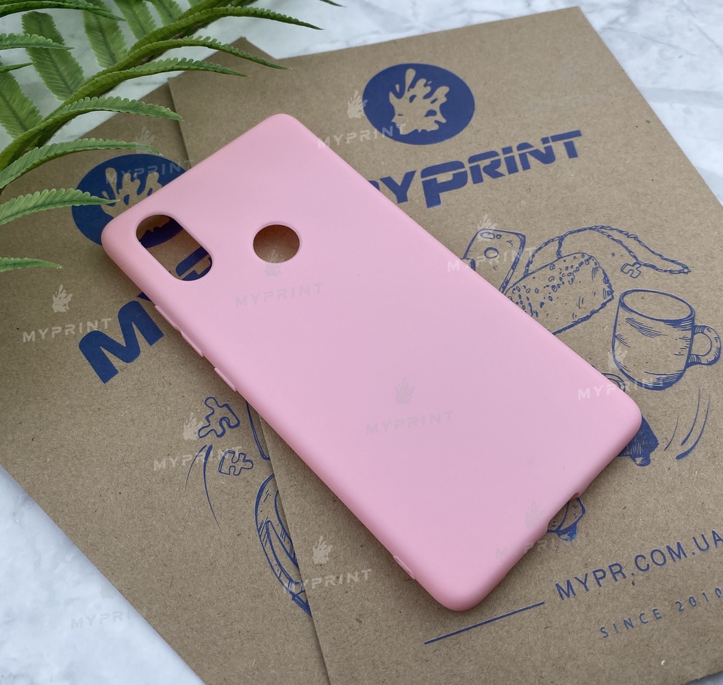 Чохол силіконовий для Xiaomi MI8 SE рожевий (5201) - фото 2 - Чохли для УФ друку
