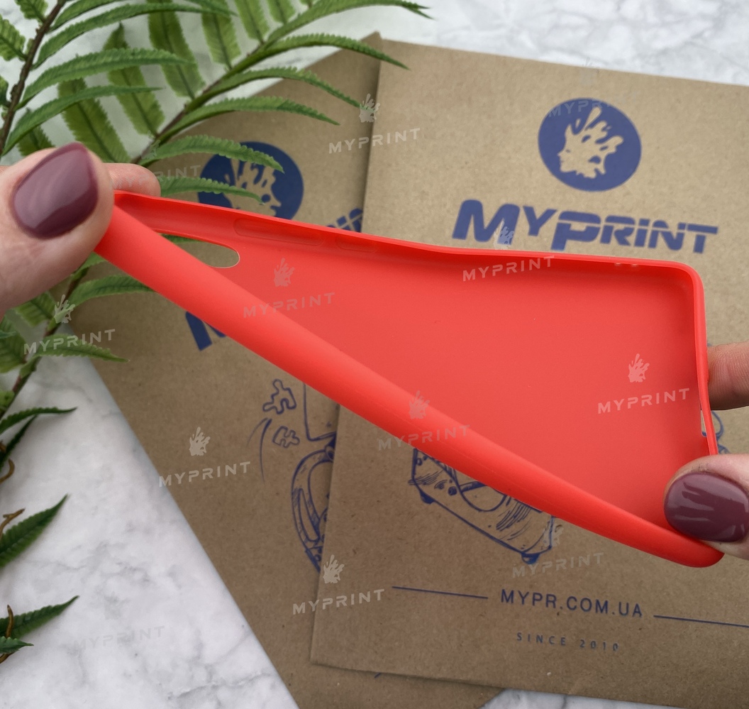 Чохол силіконовий для Xiaomi MI8 SE червоний (5202) - фото 3 - Чохли для УФ друку