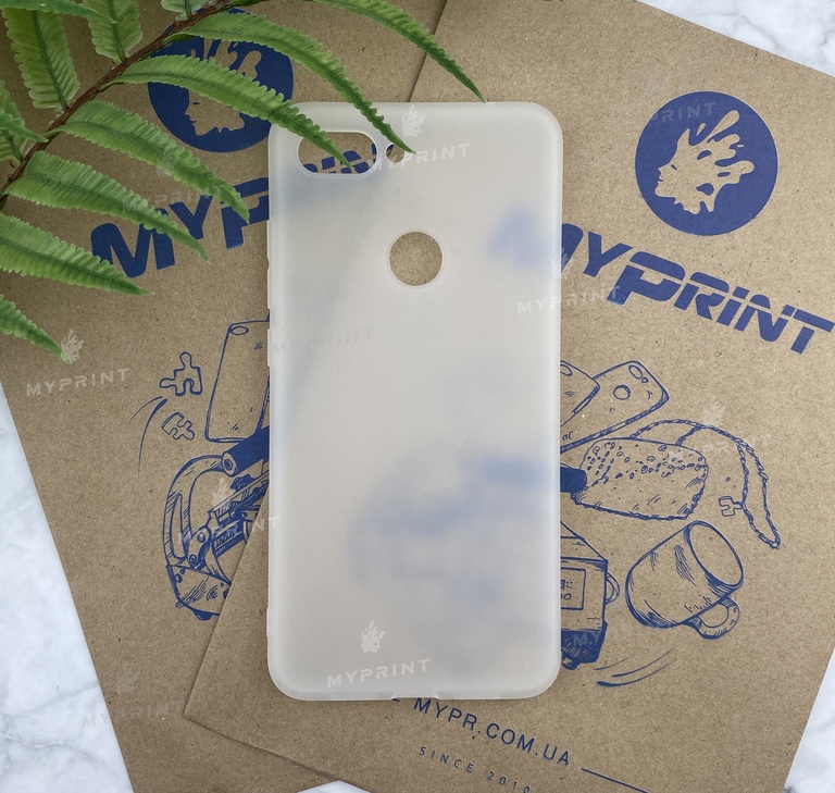 Чохол силіконовий для Xiaomi MI8 Lite білий (5191) 