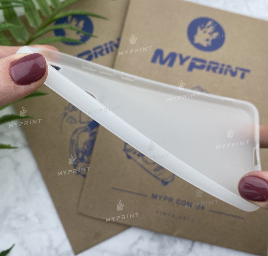 Чохол силіконовий для Xiaomi MI8 Lite білий (5191) - фото 3 - Чохли для УФ друку