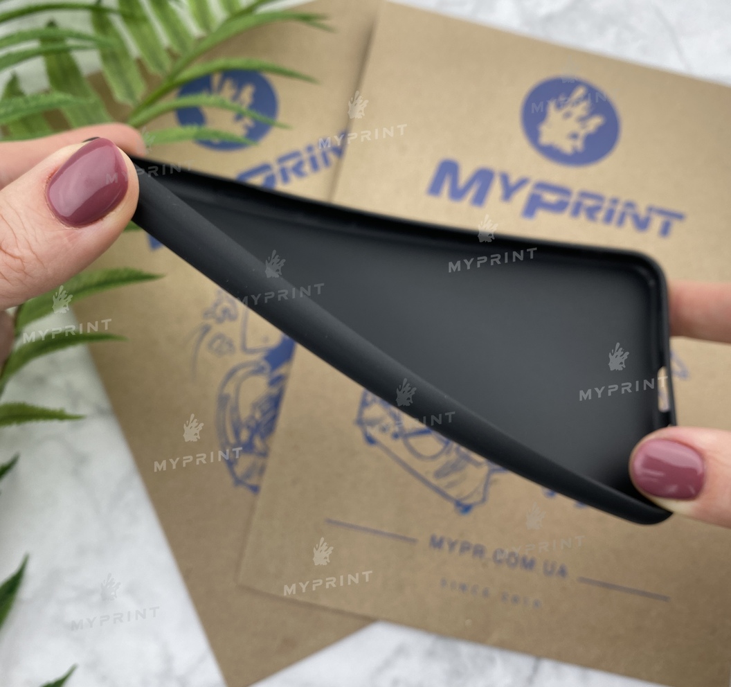 Чохол силіконовий для Xiaomi MI8 Lite чорний (5192) - фото 3 - Чохли для УФ друку