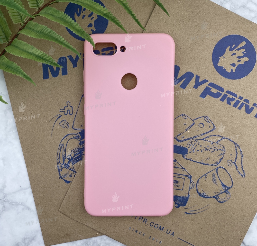 Silicone cover for Xiaomi MI8 Lite pink (5193) - фото 1 Silicone cover for Xiaomi MI8 Lite pink (5193) - фото 1 - Covers for UV printing