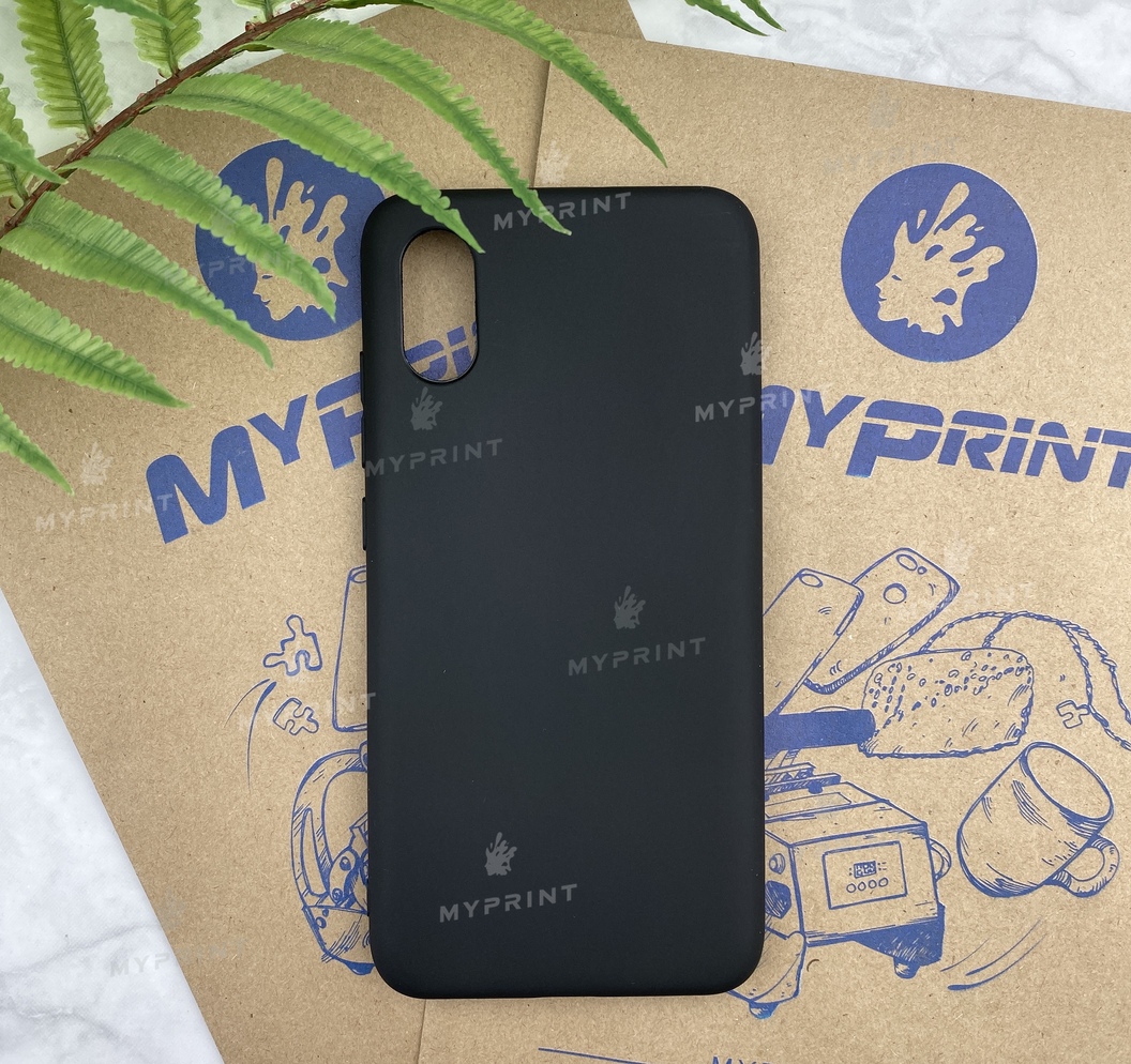 Чохол силіконовий для Xiaomi MI8 Pro чорний (5196) - фото 1 - Чохли для УФ друку