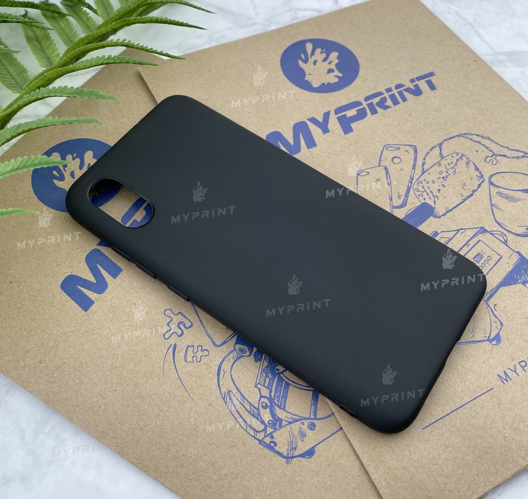 Чохол силіконовий для Xiaomi MI8 Pro чорний (5196) - фото 2 - Чохли для УФ друку