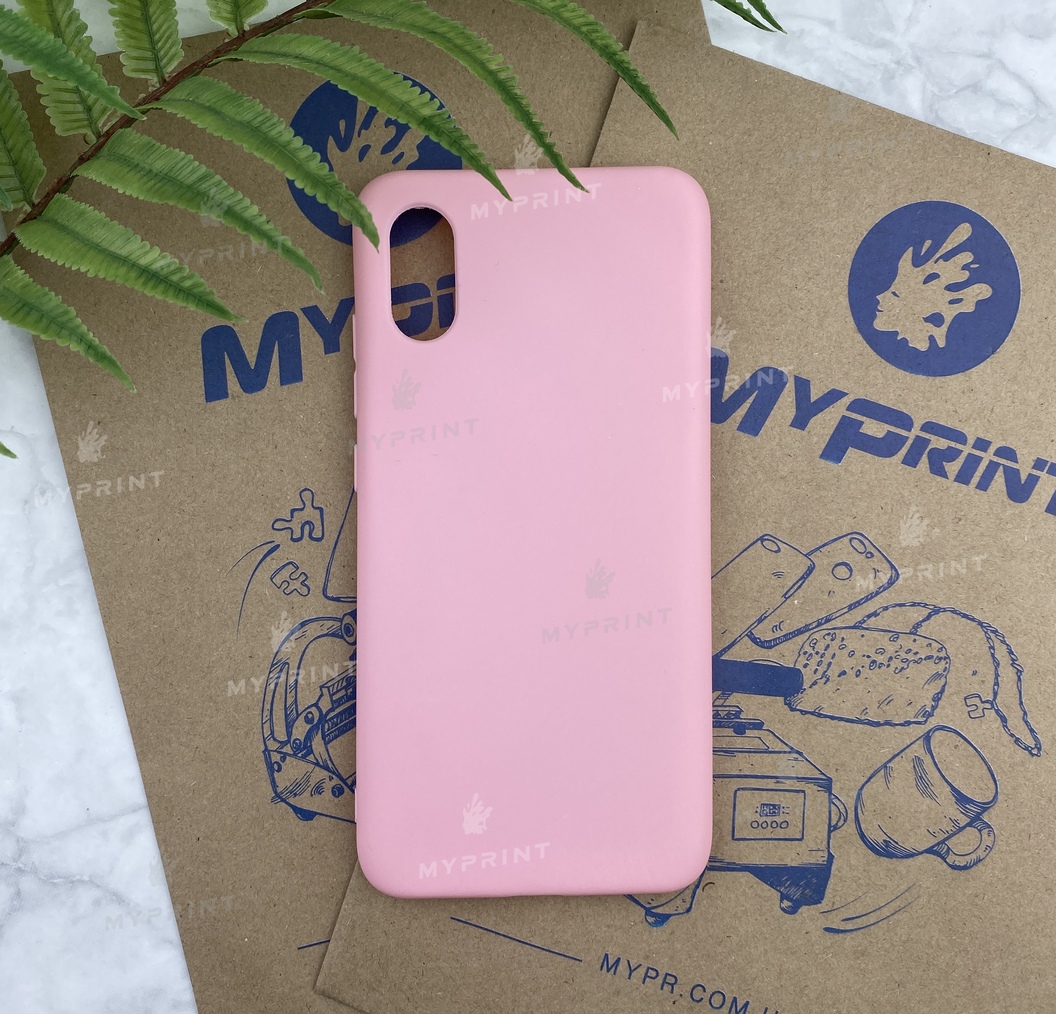 Чохол силіконовий для Xiaomi MI8 Pro рожевий (5197) - фото 1 - Чохли для УФ друку