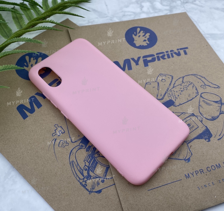 Чохол силіконовий для Xiaomi MI8 Pro рожевий (5197) 