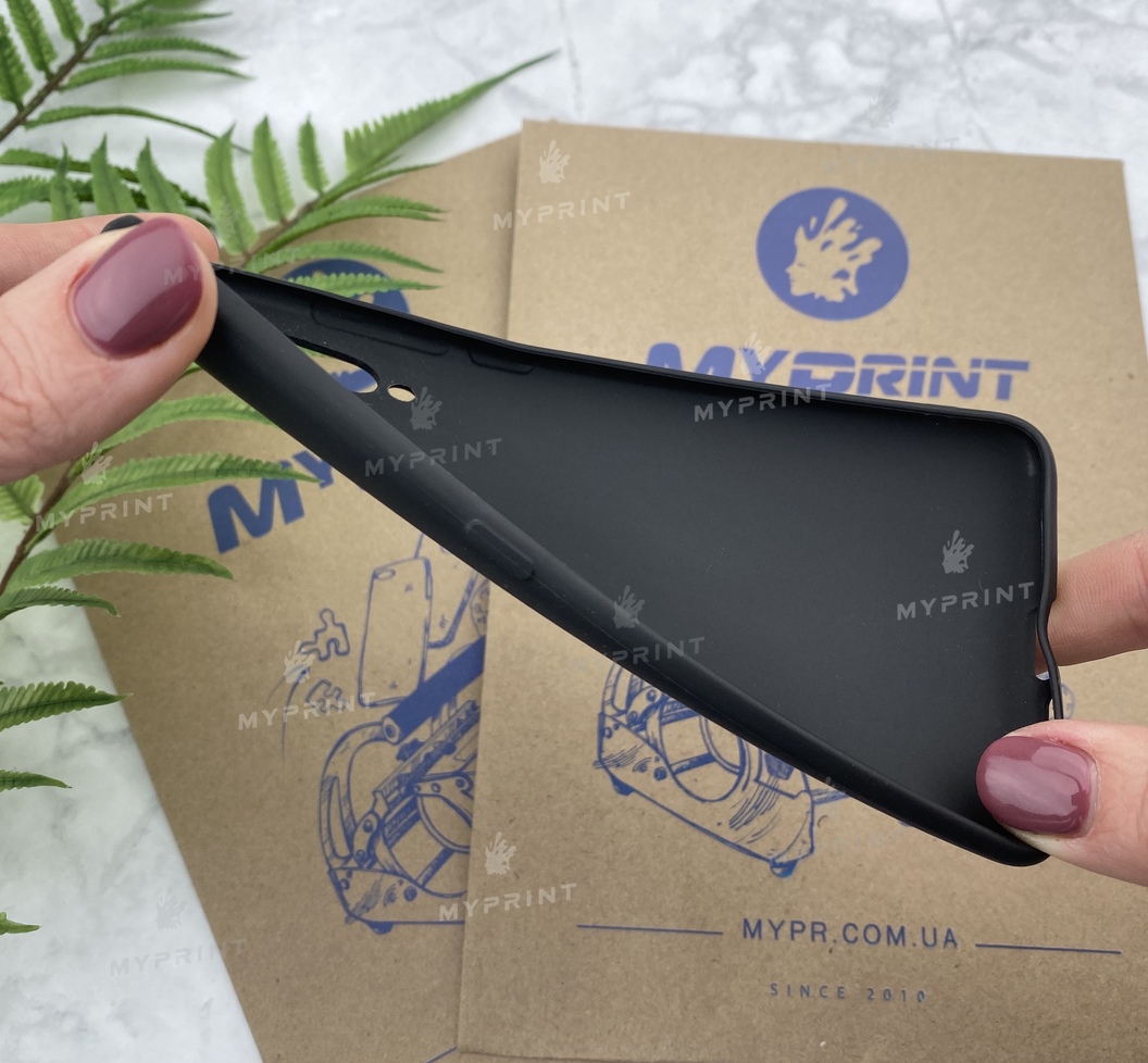 Чохол силіконовий для Xiaomi MI9 чорний (5208) - фото 3 - Чохли для УФ друку