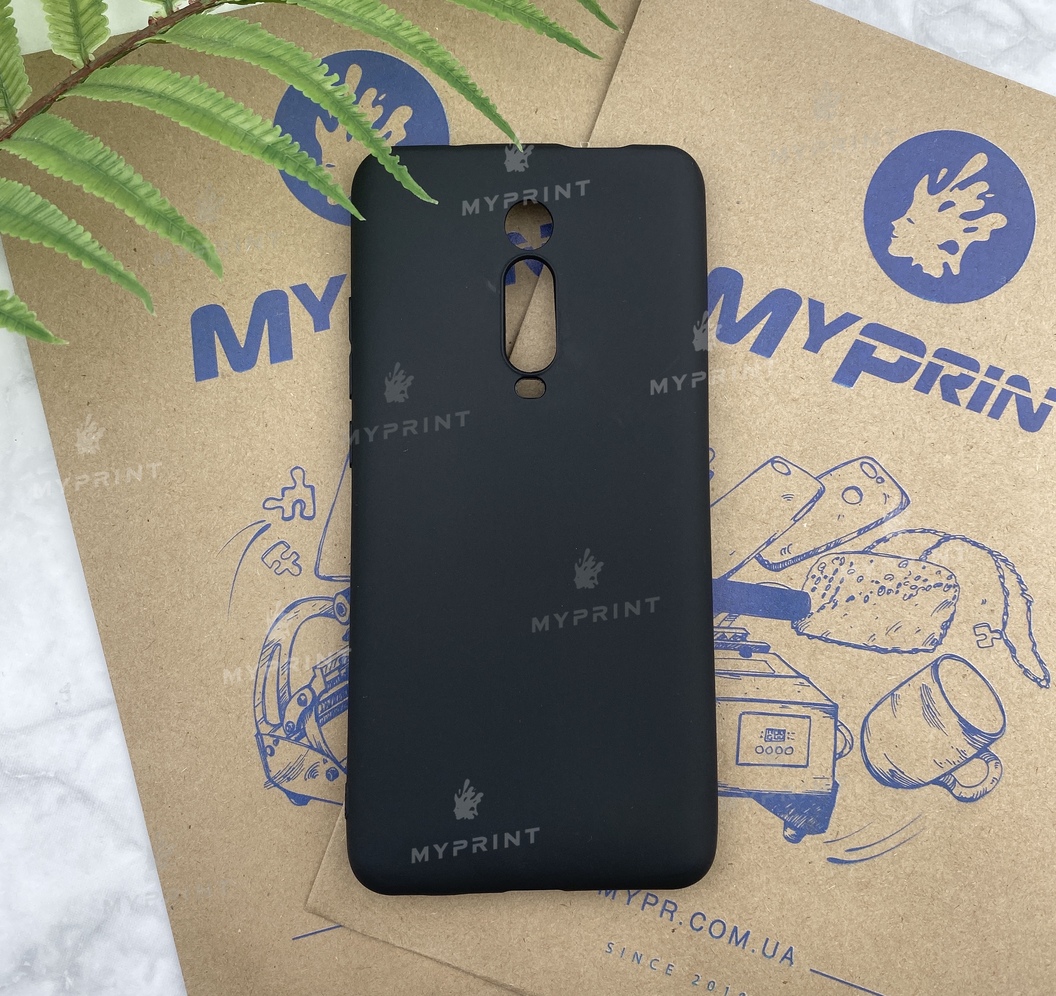 Silicone case for Xiaomi MI9T (K20) black (5524) - фото 1 Silicone case for Xiaomi MI9T (K20) black (5524) - фото 1 - Covers for UV printing