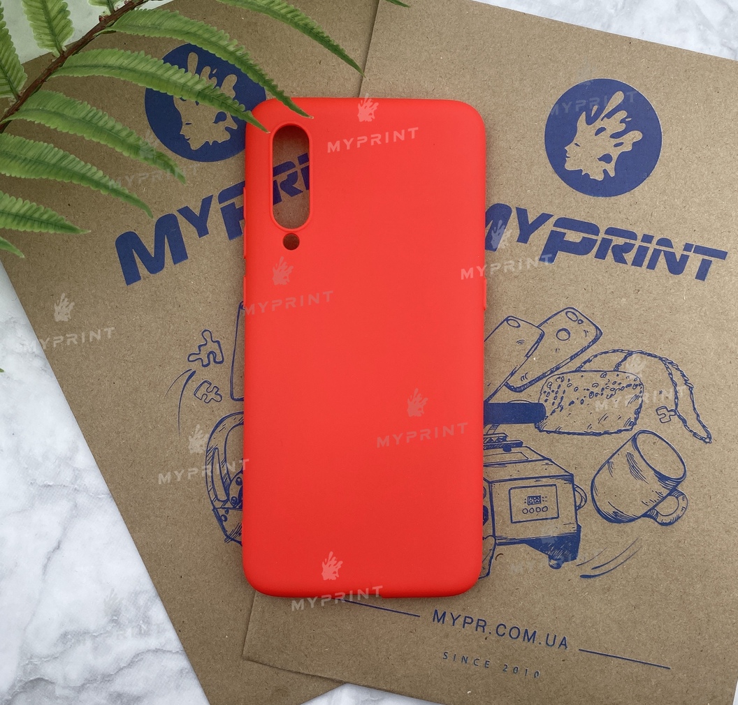 Чохол силіконовий для Xiaomi MI9 червоний (5210) - фото 1 - Чохли для УФ друку