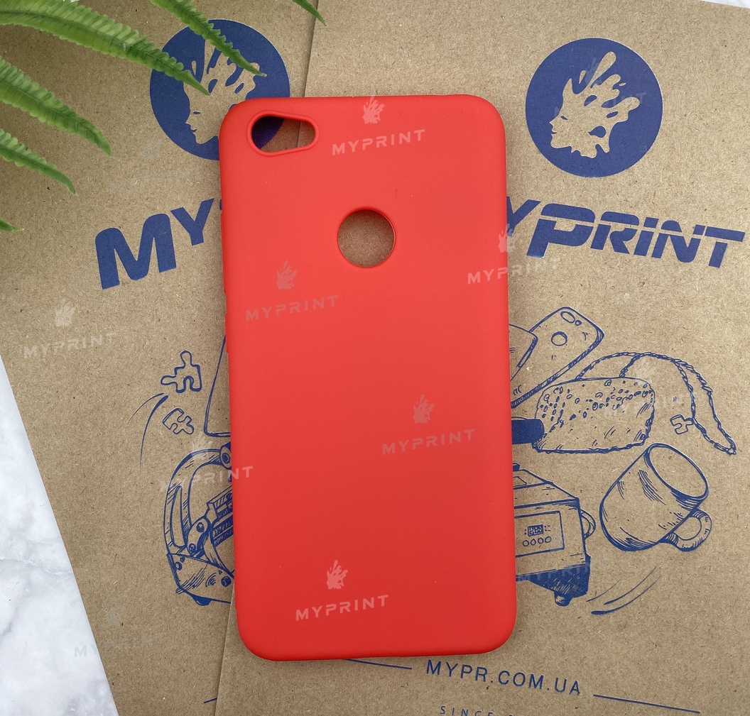 Чохол силіконовий для Xiaomi Redmi Note 5A Prime червоний (5413) - фото 1 - Чохли для УФ друку