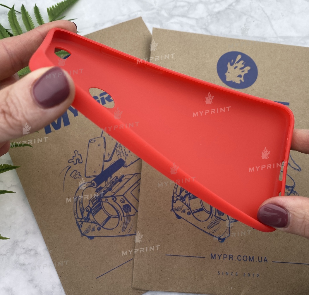 Чохол силіконовий для Xiaomi Redmi Note 5A Prime червоний (5413) - фото 3 - Чохли для УФ друку