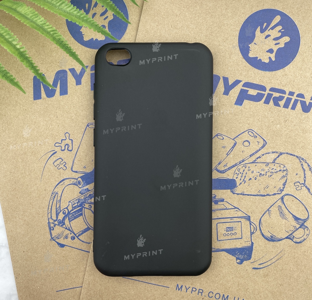 Чохол силіконовий для Xiaomi Redmi Go чорний (5250) - фото 1 - Чохли для УФ друку