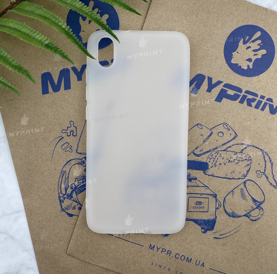 Чехол силиконовый для Xiaomi Redmi 7a белый (5518) - фото 1 Чехол силиконовый для Xiaomi Redmi 7a белый (5518) - фото 1 - Чехлы для УФ печати