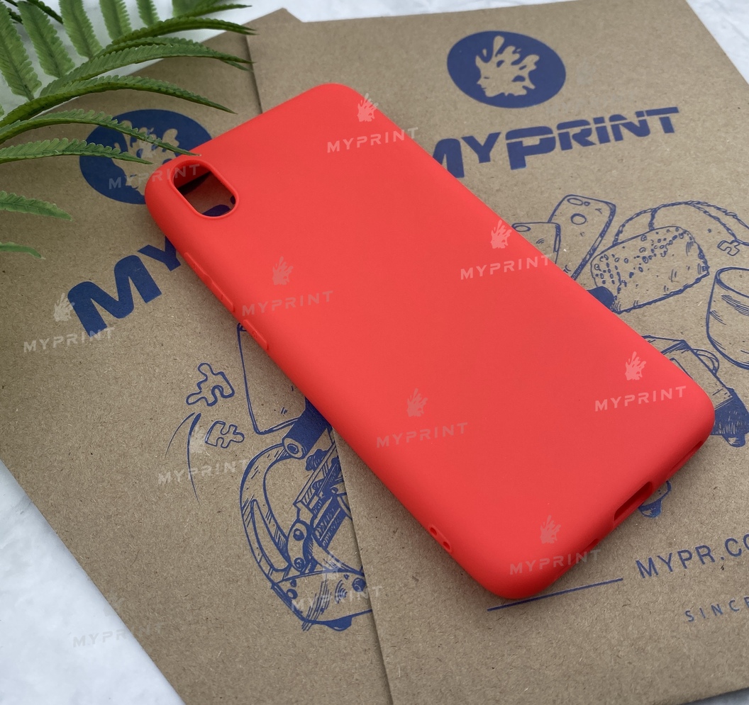 Чехол силиконовый для Xiaomi Redmi 7a красный (5519) - фото 2 Чехол силиконовый для Xiaomi Redmi 7a красный (5519) - фото 2 - Чехлы для УФ печати