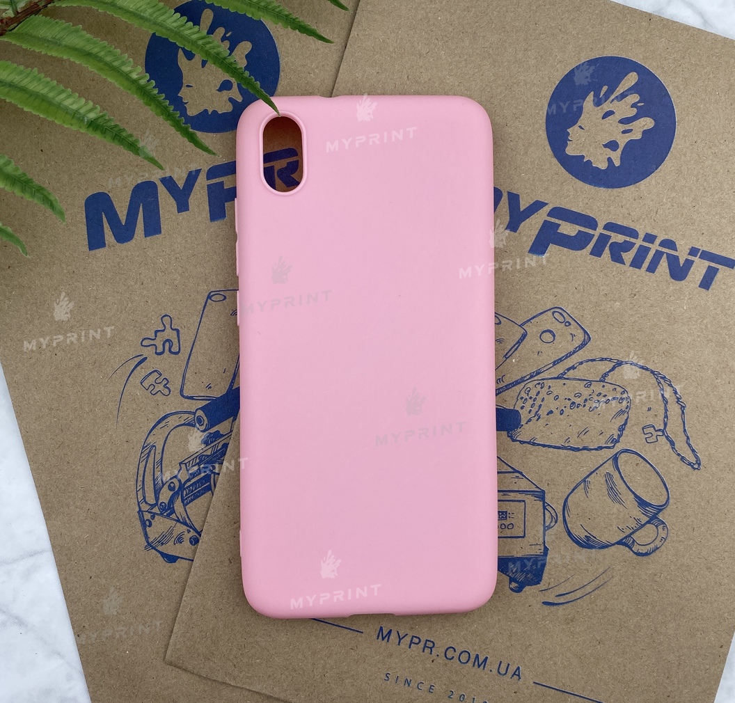 Чохол силіконовий для Xiaomi Redmi 7a рожевий (5625) - фото 1 Чохол силіконовий для Xiaomi Redmi 7a рожевий (5625) - фото 1 - Чохли для УФ друку