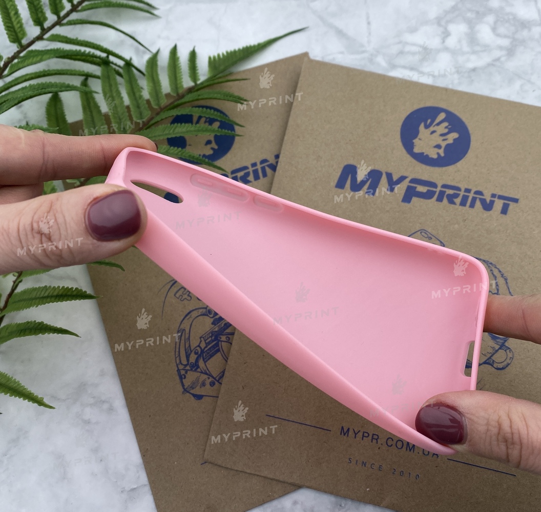 Чохол силіконовий для Xiaomi Redmi 7a рожевий (5625) - фото 3 Чохол силіконовий для Xiaomi Redmi 7a рожевий (5625) - фото 3 - Чохли для УФ друку