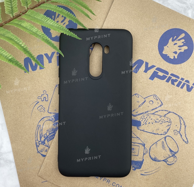 Чохол силіконовий для Xiaomi Pocophone F1 чорний (5212) 