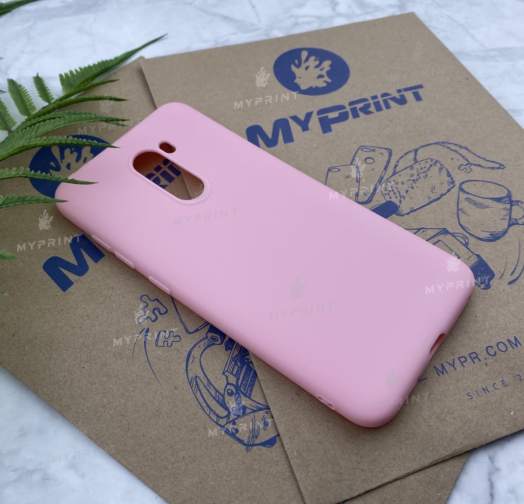 Silicone cover for Xiaomi Pocophone F1 pink (5213) - фото 2 Silicone cover for Xiaomi Pocophone F1 pink (5213) - фото 2 - Covers for UV printing