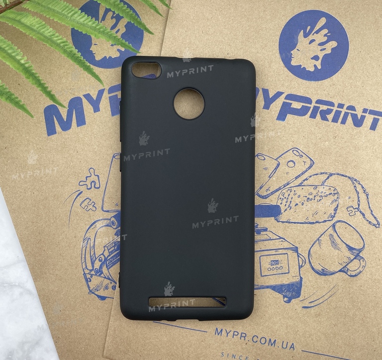Чохол силіконовий для Xiaomi Redmi 3s чорний (5216)  Чохол силіконовий для Xiaomi Redmi 3s чорний (5216)