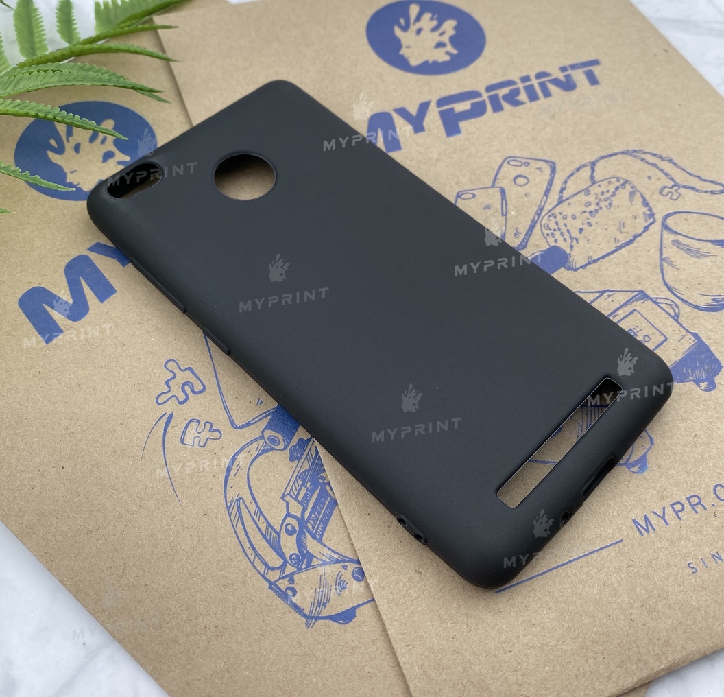Чохол силіконовий для Xiaomi Redmi 3s чорний (5216) - фото 2 Чохол силіконовий для Xiaomi Redmi 3s чорний (5216) - фото 2 - Чохли для УФ друку