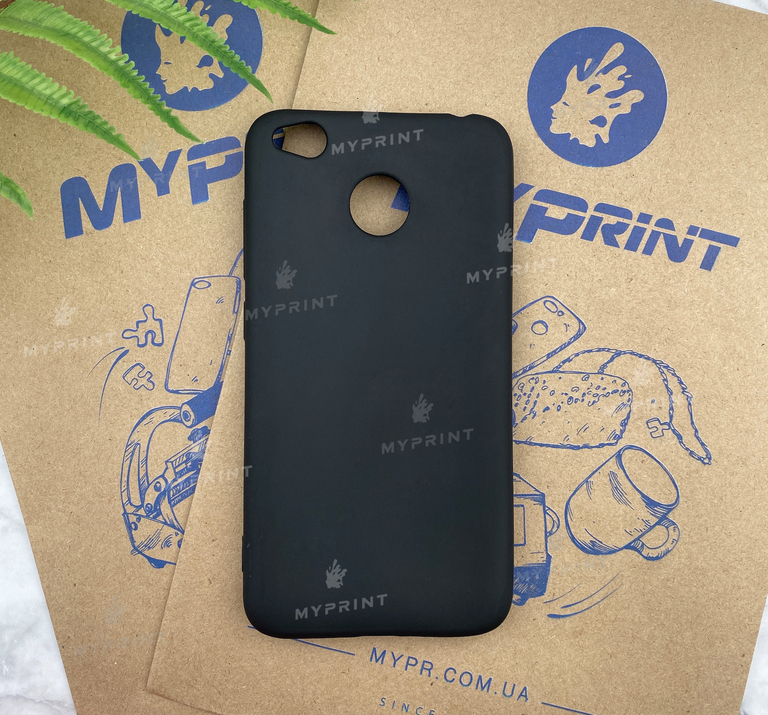 Чехол силиконовый для Xiaomi Redmi 4X черный (5226)  Чехол силиконовый для Xiaomi Redmi 4X черный (5226)