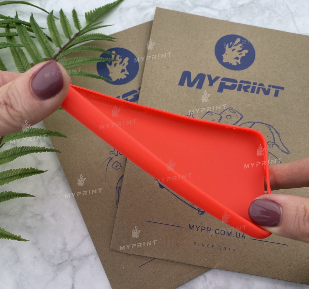 Чохол силіконовий для Xiaomi Redmi 4X червоний (5228) - фото 3 - Чохли для УФ друку