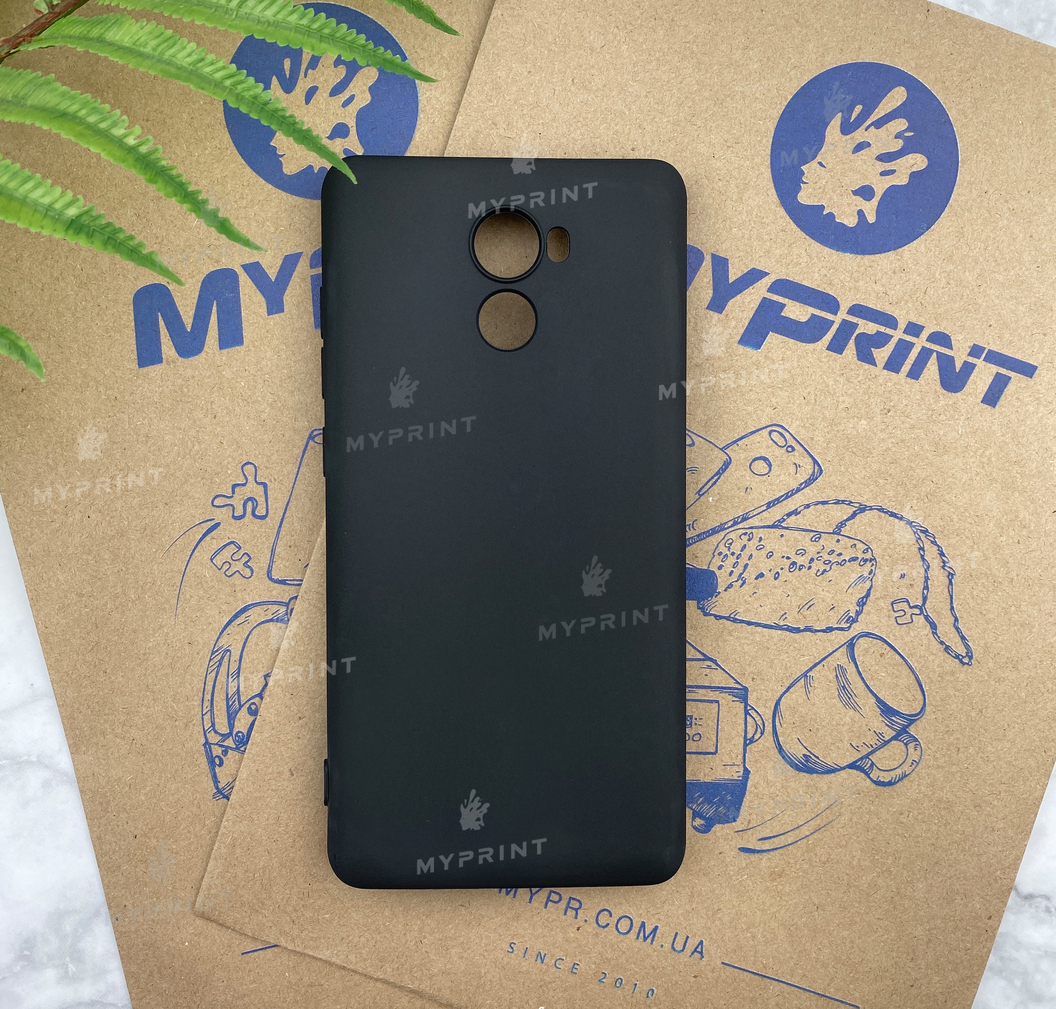 Чохол силіконовий для Xiaomi Redmi 4 чорний (5220) - фото 1 - Чохли для УФ друку