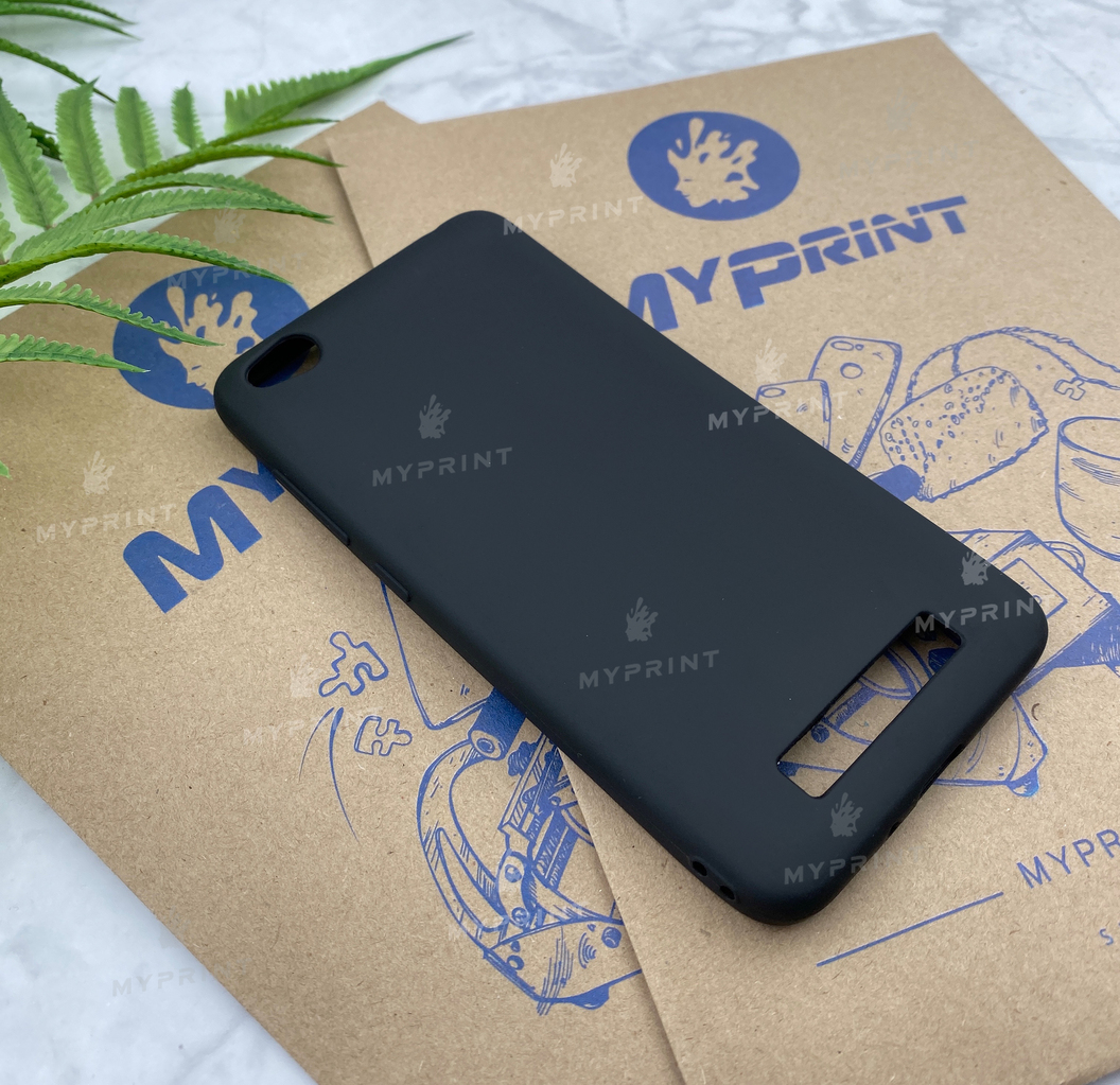 Чохол силіконовий для Xiaomi Redmi 4a чорний (5222) - фото 2 - Чохли для УФ друку