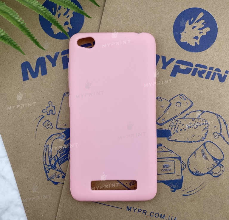 Чохол силіконовий для Xiaomi Redmi 4a рожевий (5223) 