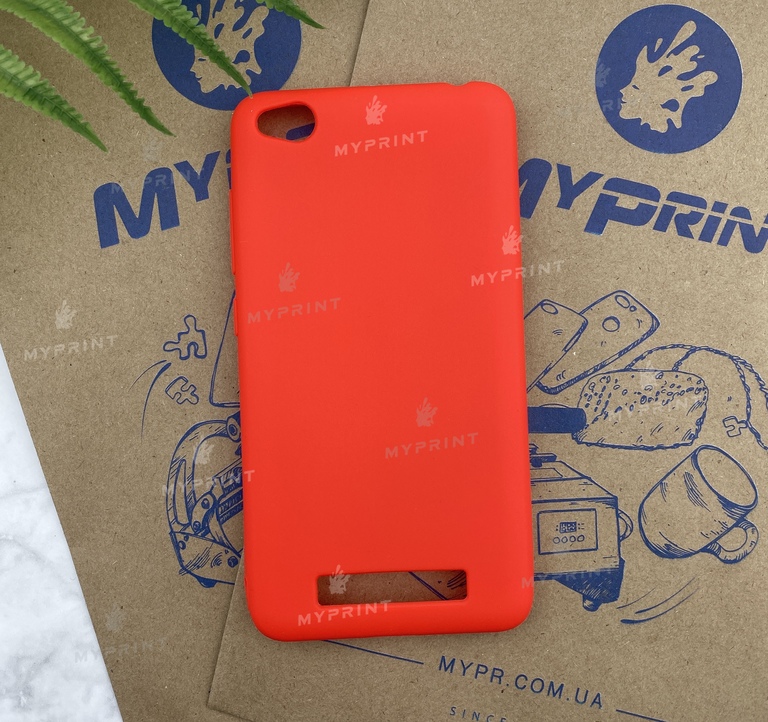 Чохол силіконовий для Xiaomi Redmi 4a червоний (5224) 