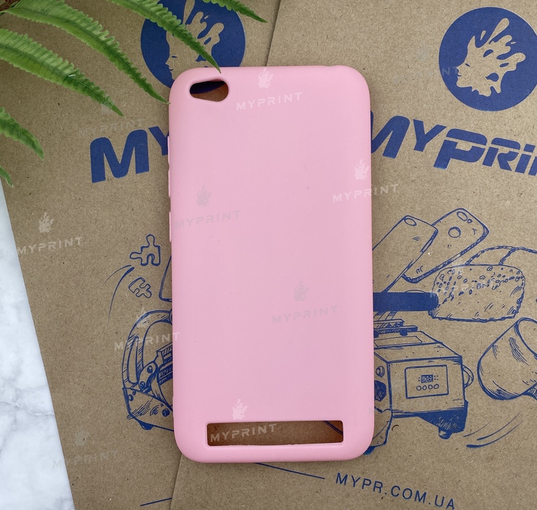 Чохол силіконовий для Xiaomi Redmi 5a рожевий (5239) 