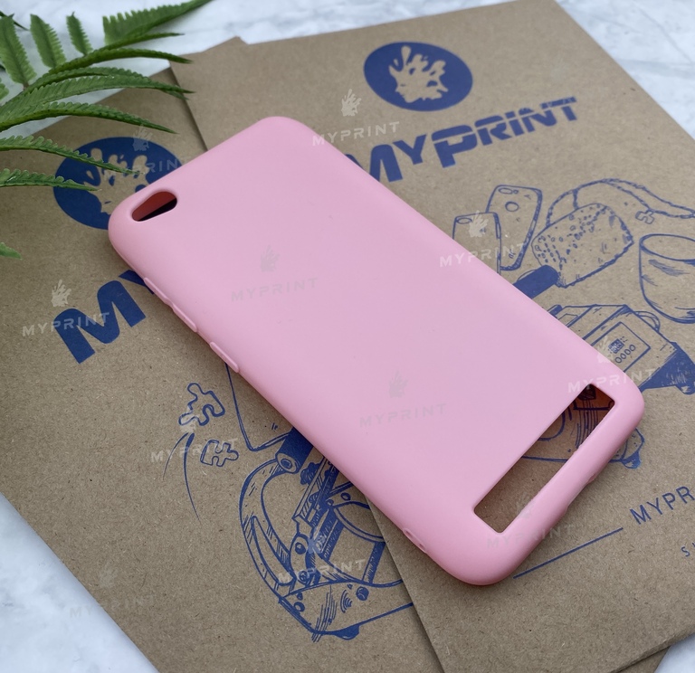 Чохол силіконовий для Xiaomi Redmi 5a рожевий (5239) 