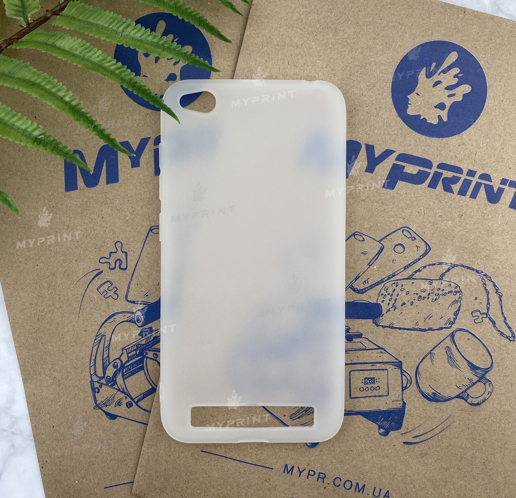 Чохол силіконовий для Xiaomi Redmi 5a білий (5237) - фото 1 - Чохли для УФ друку