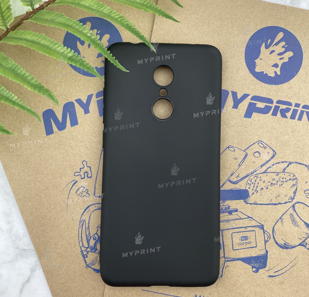 Чохол силіконовий для Xiaomi Redmi 5 чорний (5234) - фото 1 - Чохли для УФ друку